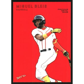 2024 Metal Universe Champions '99-00 Retro Precious Metal Gems Red #RMU44 Miguel Bleis
