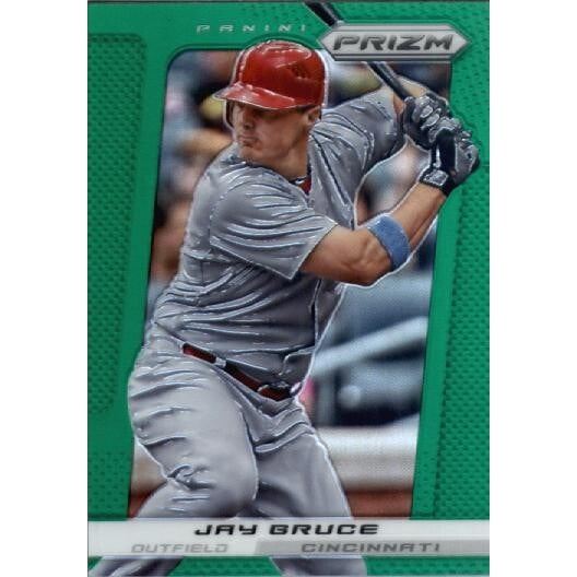 2013 Panini Prizm Prizms Green #57 Jay Bruce. rookie card picture