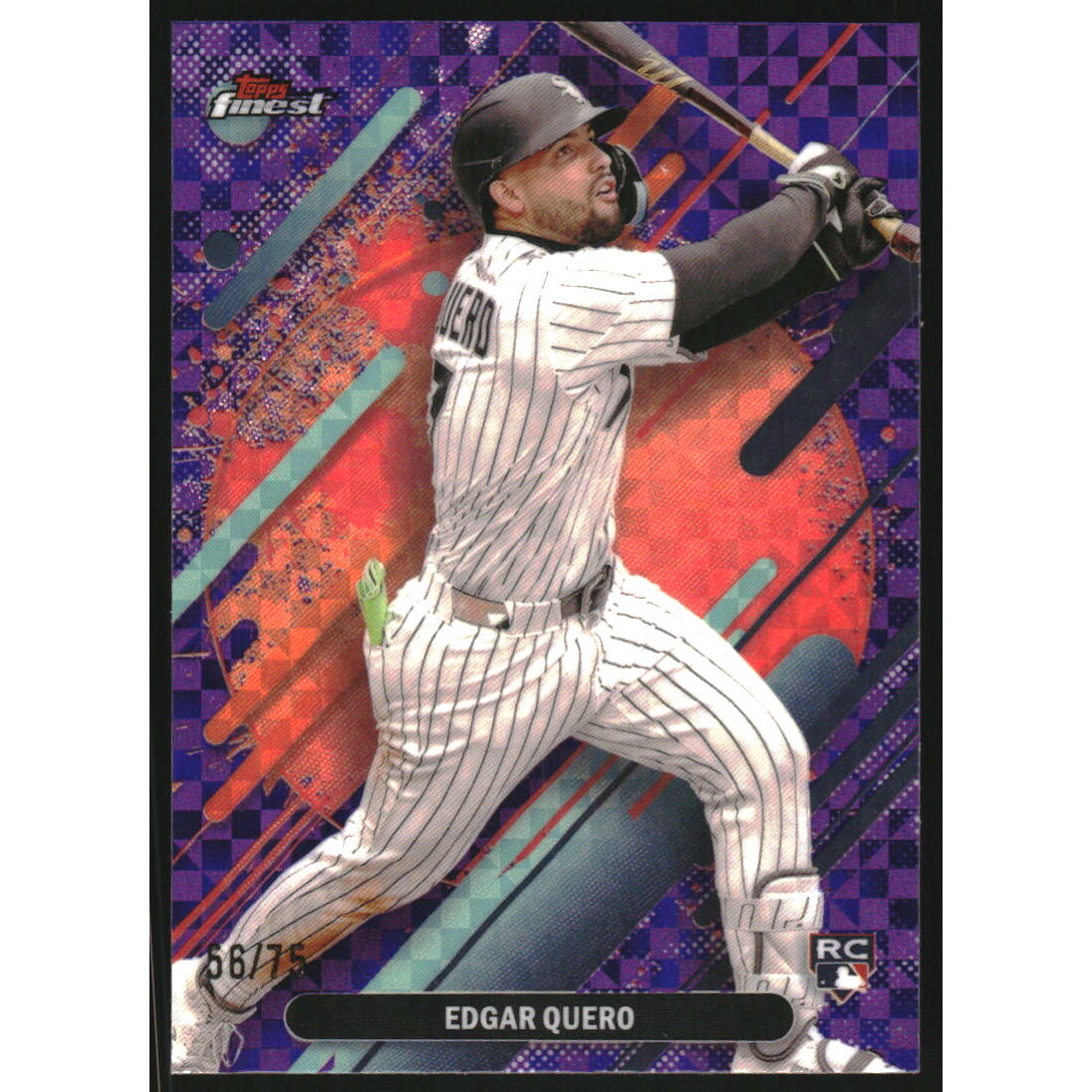 2025 Finest Purple Checkerboard Refractors #209 Edgar Quero