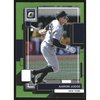 2022 Donruss Optic Lime Green #156 Aaron Judge