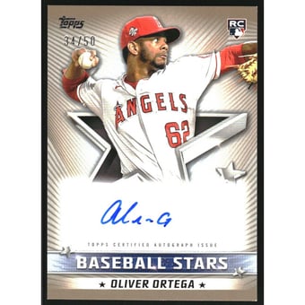 2022 Topps Baseball Stars Autographs Gold #BSAOO Oliver Ortega S2