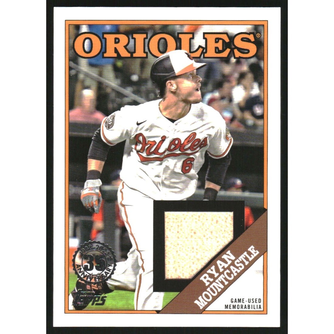 2023 Topps '88 Topps Relics #88RRM Ryan Mountcastle. rookie card picture