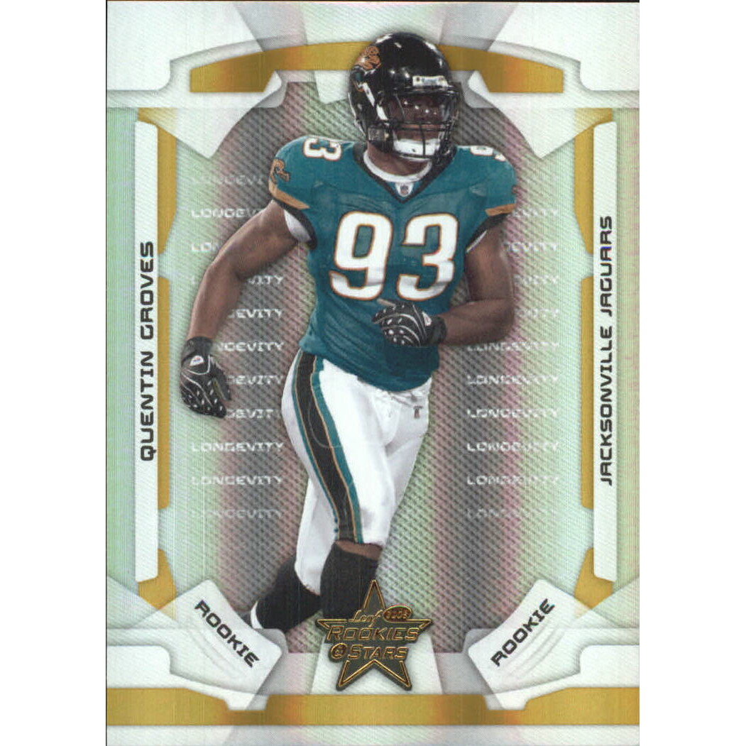 2008 Leaf Rookies and Stars Longevity Parallel Gold #171 Quentin Groves
