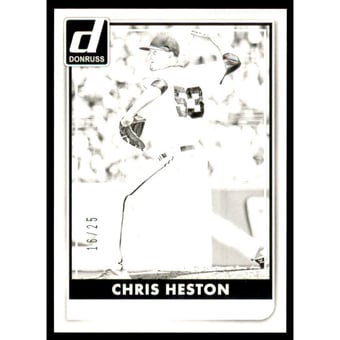 2016 Donruss Test Proof Black #135 Chris Heston