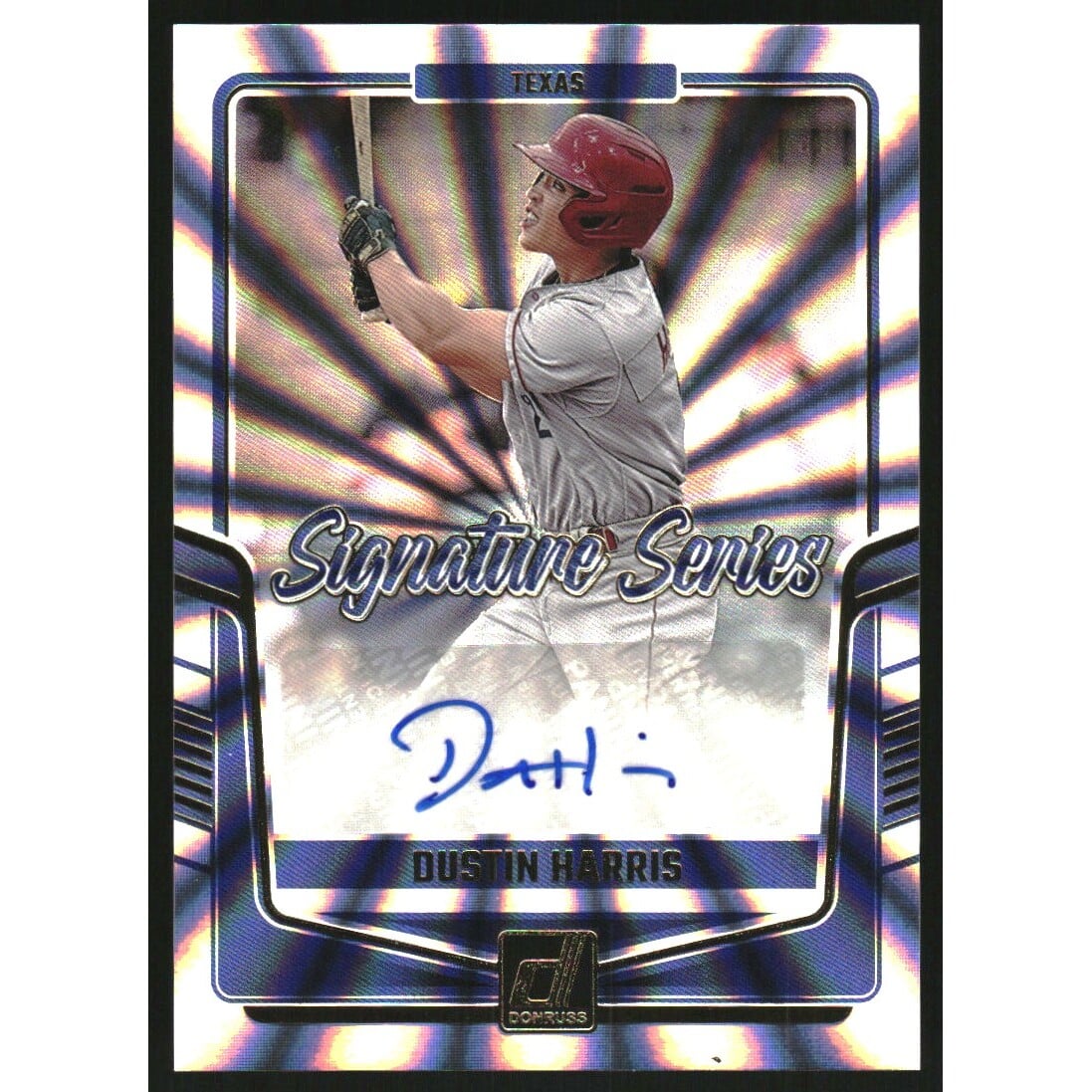 2024 Donruss Signature Series Laser #55 Dustin Harris