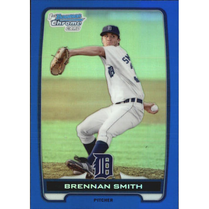 2012 Bowman Chrome Prospects Blue Refractors #BCP50 Brennan Smith