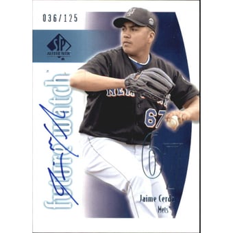 2002 SP Authentic Limited #153 Jaime Cerda FW AU