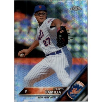 2016 Topps Chrome Blue Wave Refractors #57 Jeurys Familia
