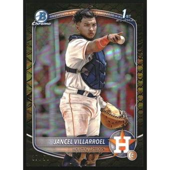 2025 Bowman Chrome Prospects Gold Reptilian Refractors #BCP26 Jancel Villarroel