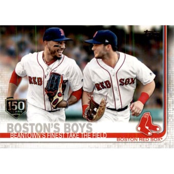 2019 Topps 150th Anniversary #28 Boston's Boys/Mookie Betts/Andrew Benintendi