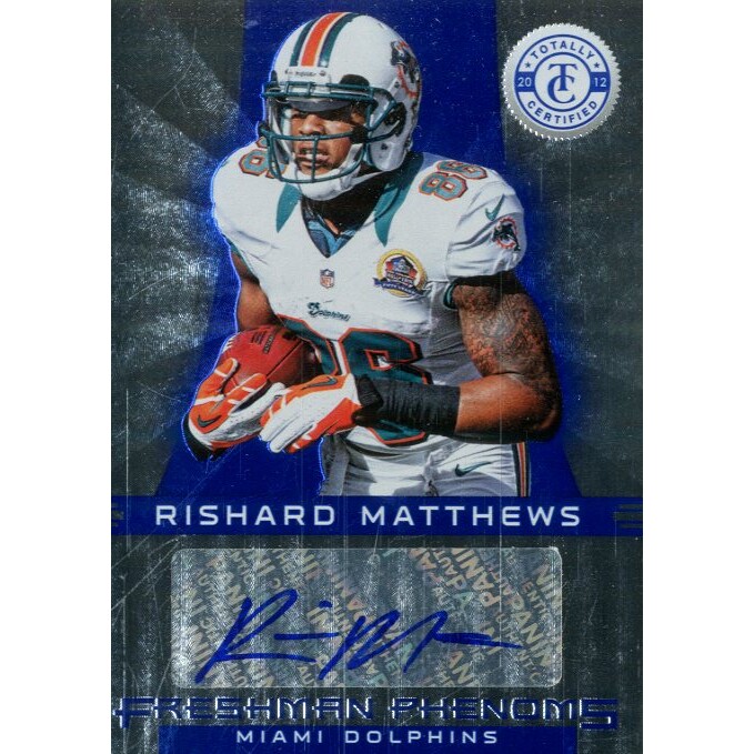 2012 Totally Certified Blue #163 Rishard Matthews AU/99