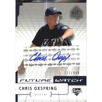 2004 SP Authentic Future Watch Autograph #184 Chris Oxspring FW