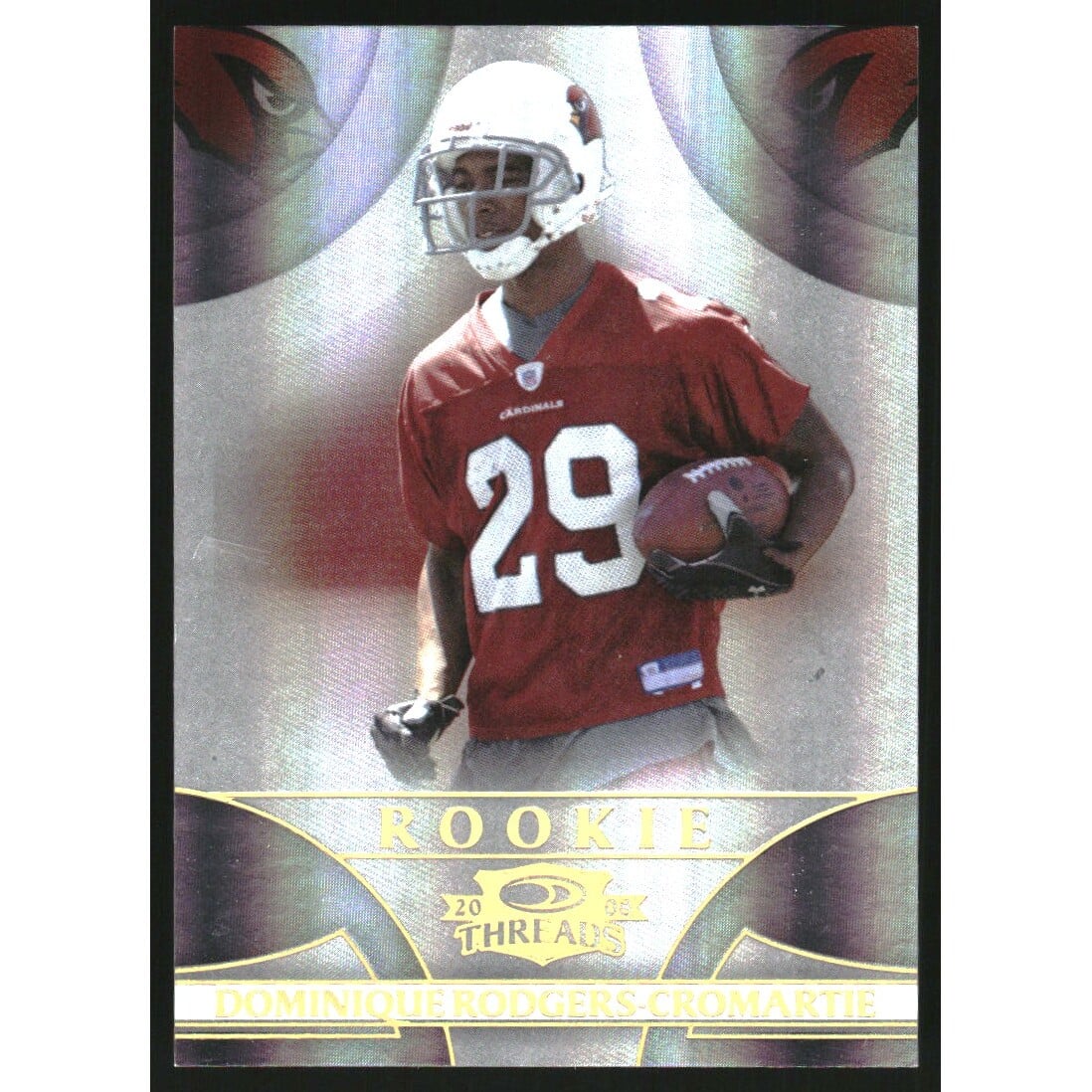 2008 Donruss Threads Gold Holofoil #179 Dominique Rodgers-Cromartie. rookie card picture