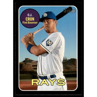 2018 Topps Heritage Black Border #610 C.J. Cron