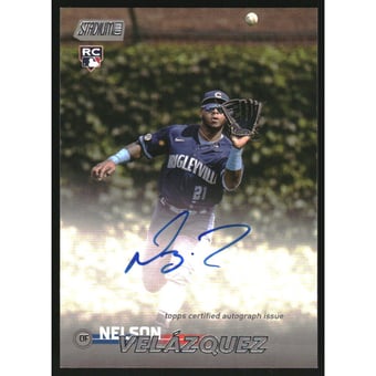 2023 Stadium Club Autographs #SCBANV Nelson Velazquez