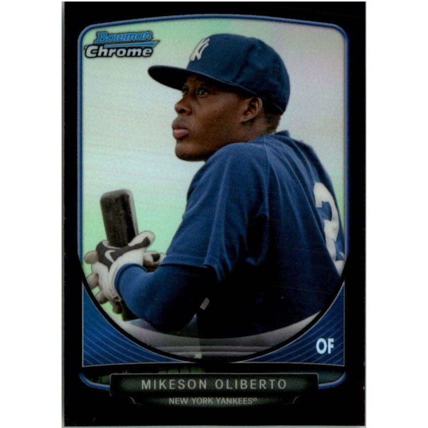 2013 Bowman Chrome Mini Black Refractors #134 Mikeson Oliberto