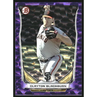 2014 Bowman Draft Top Prospects Purple Ice #TP83 Clayton Blackburn