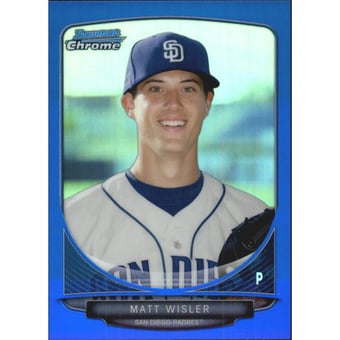 2013 Bowman Chrome Prospects Blue Refractors #BCP149 Matt Wisler