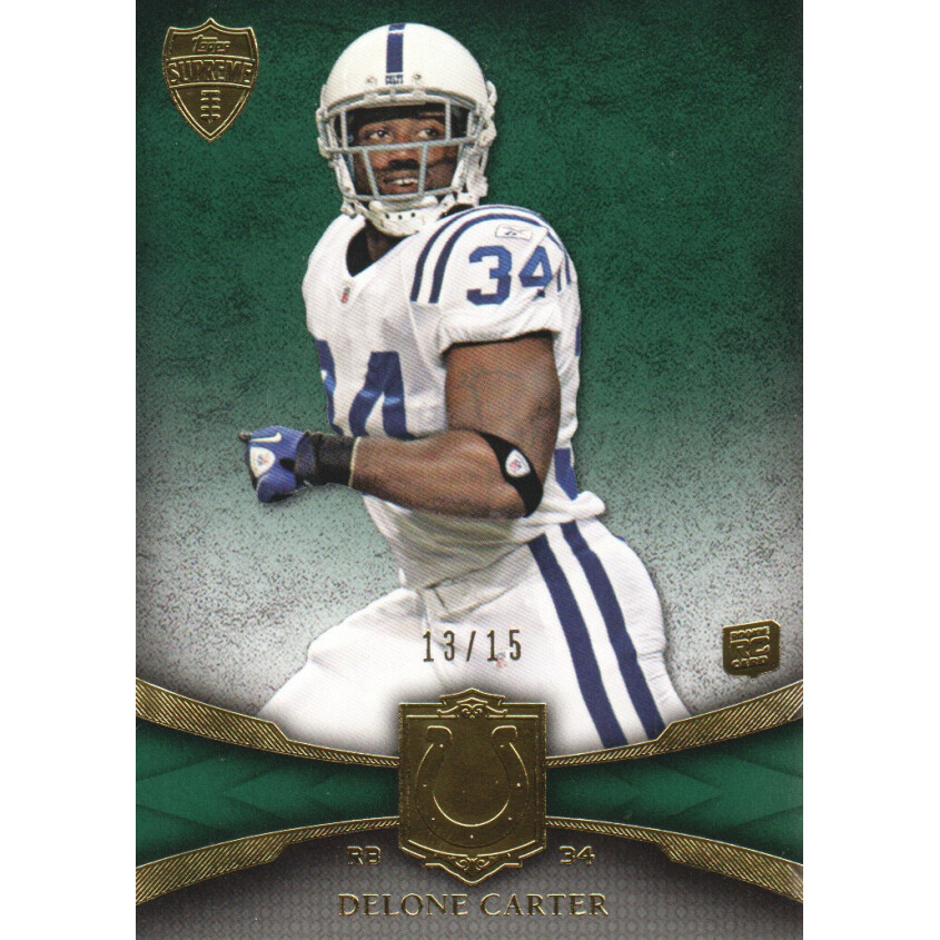 2011 Topps Supreme Green #68 Delone Carter