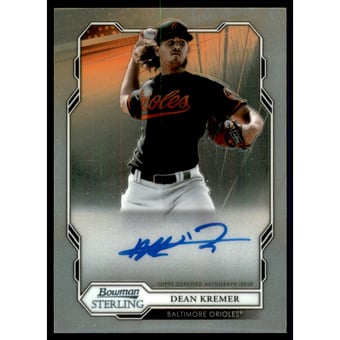 2019 Bowman Sterling Prospect Autographs #BSPADK Dean Kremer