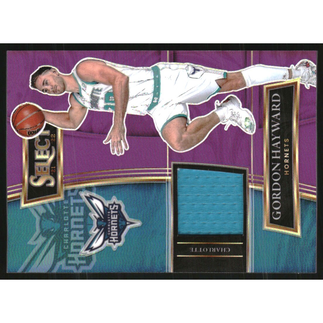 2021-22 Select Selective Swatches Prizms Purple #32 Gordon Hayward