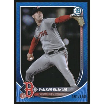 2025 Bowman Chrome Blue Refractors #53 Walker Buehler