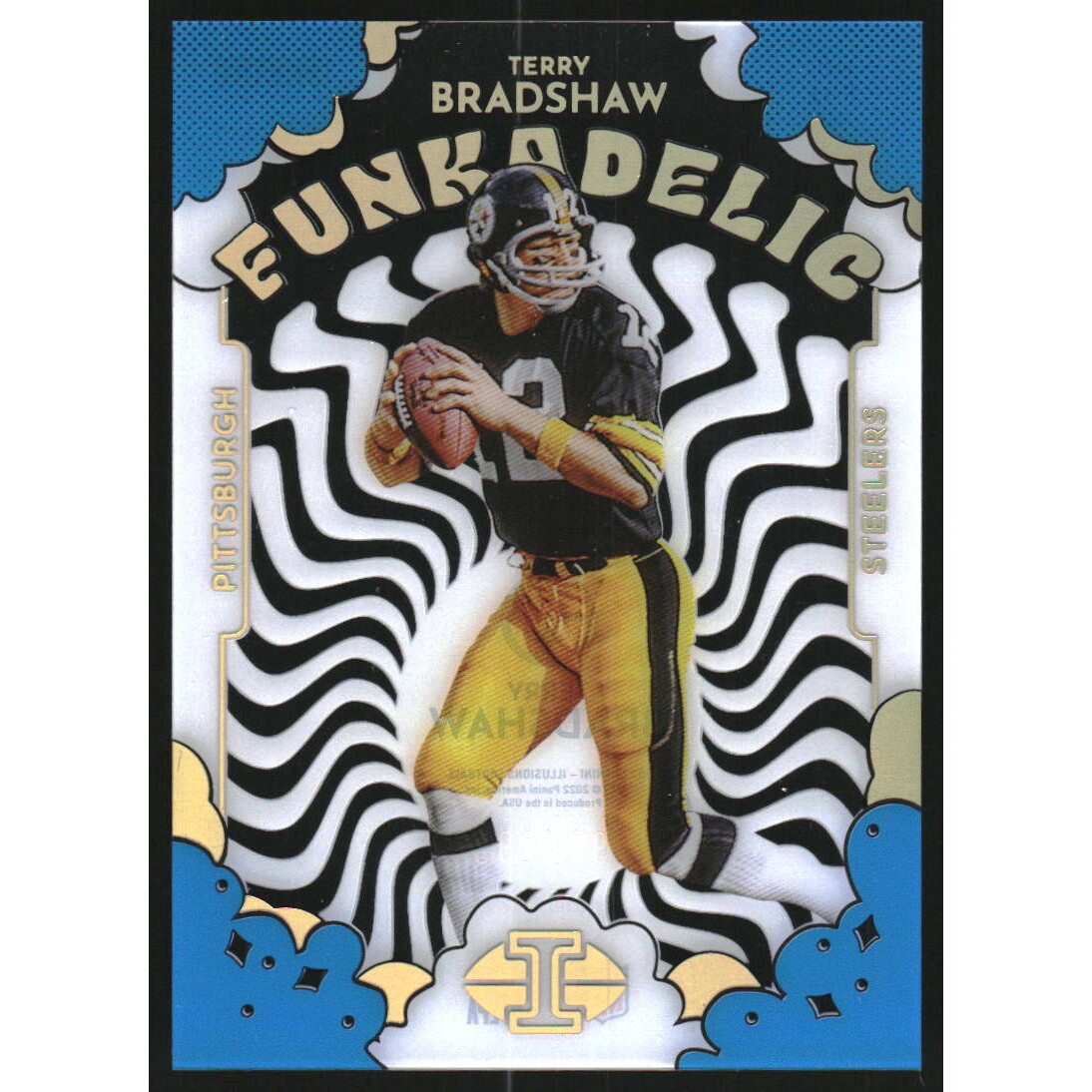 2022 Panini Illusions Funkadelic Light Blue #13 Terry Bradshaw 2022 Panini Illusions Funkadelic Light Blue #13 Terry Bradshaw
