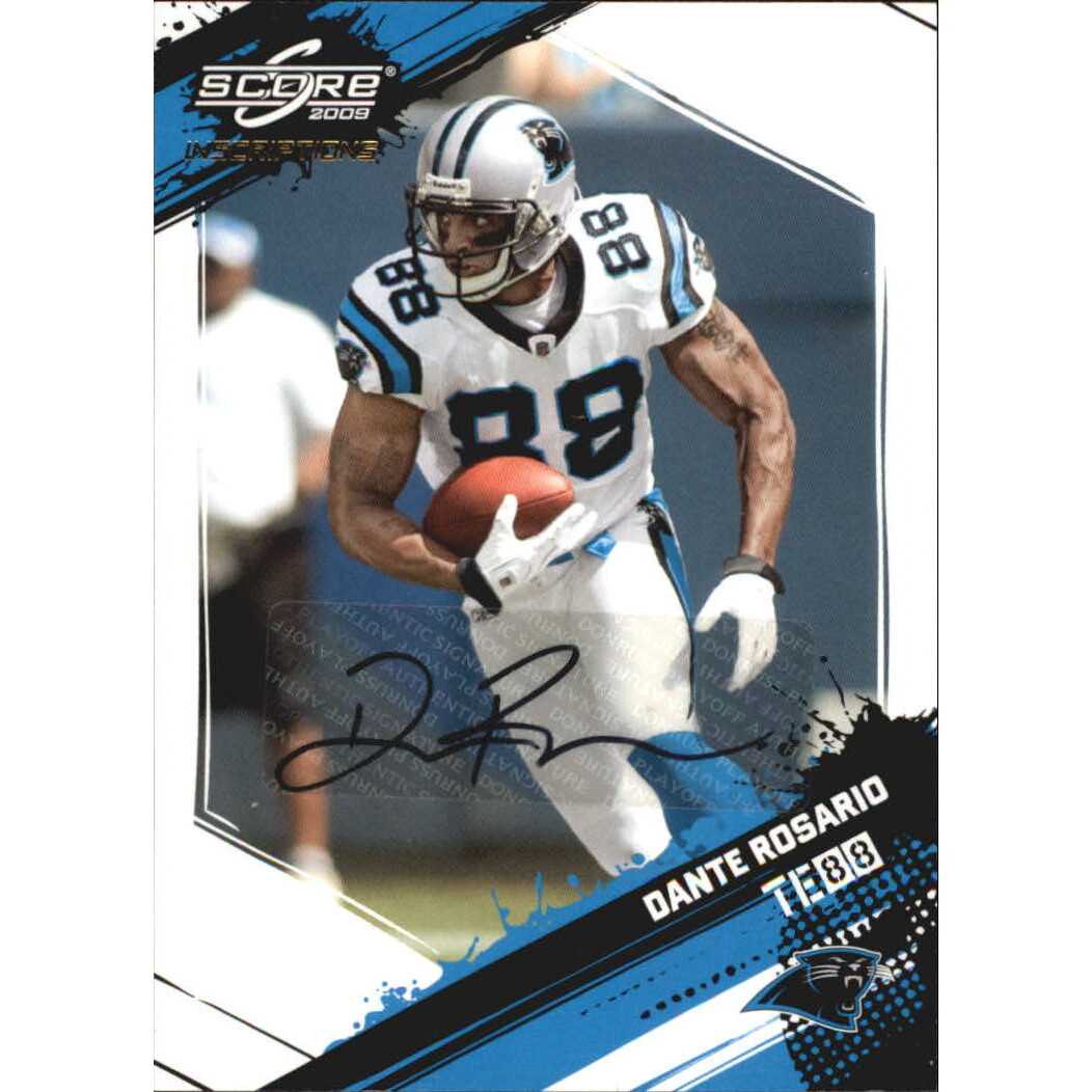 2009 Score Inscriptions Autographs #40 Dante Rosario/499