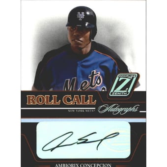 2005 Zenith Roll Call Autographs #6 Ambiorix Concepcion T3