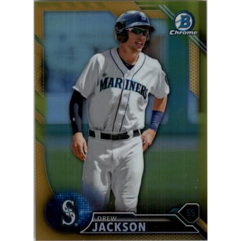 2016 Bowman Chrome Prospects Gold Refractors #BCP19 Drew Jackson