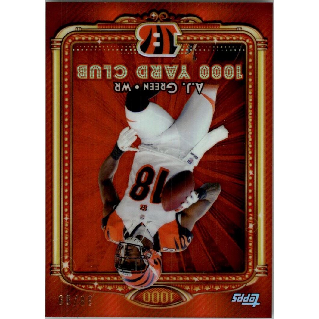 2013 Topps Chrome 1000 Yard Club Red Refractors #13 A.J. Green