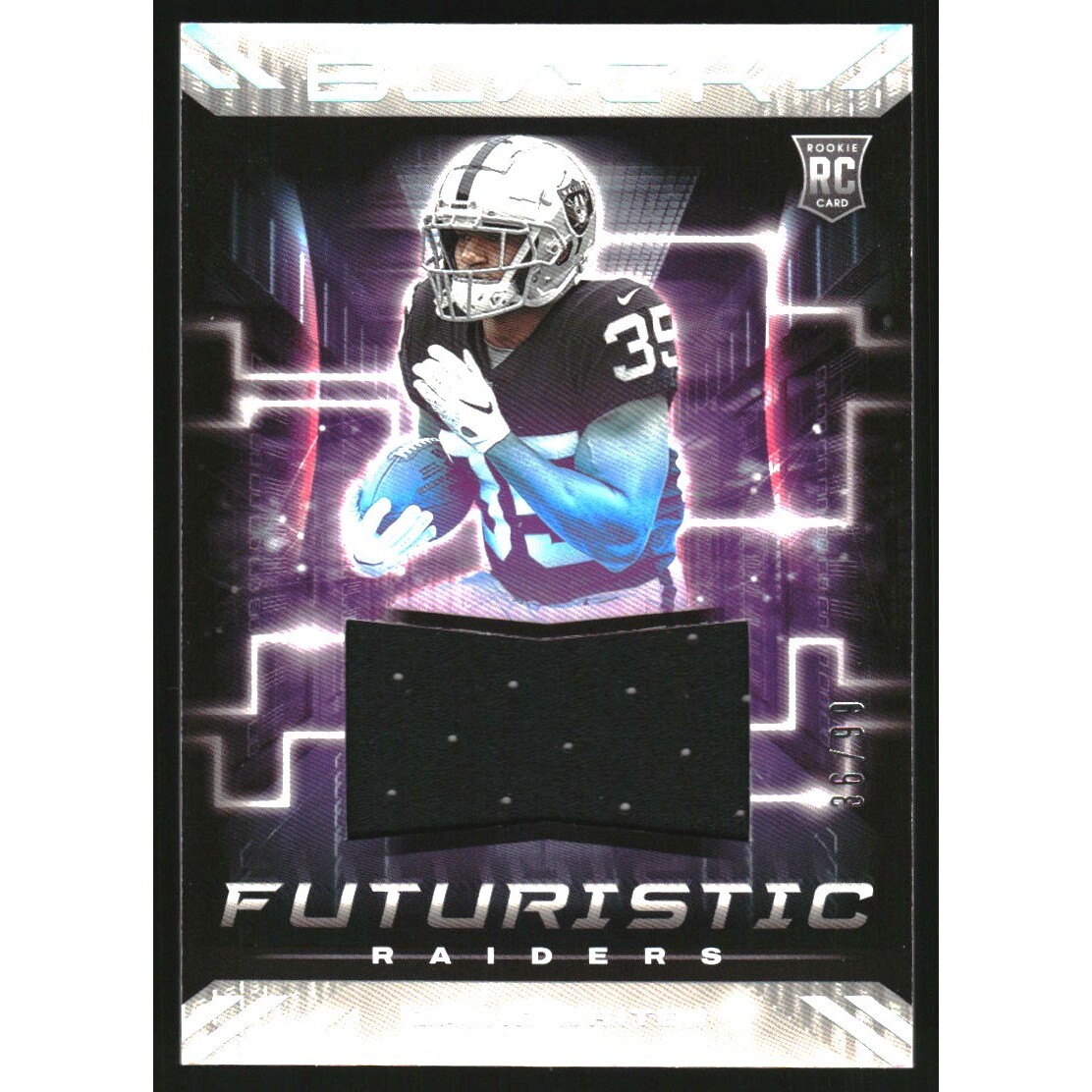2022 Panini Black Futuristic Jerseys Silver #36 Zamir White