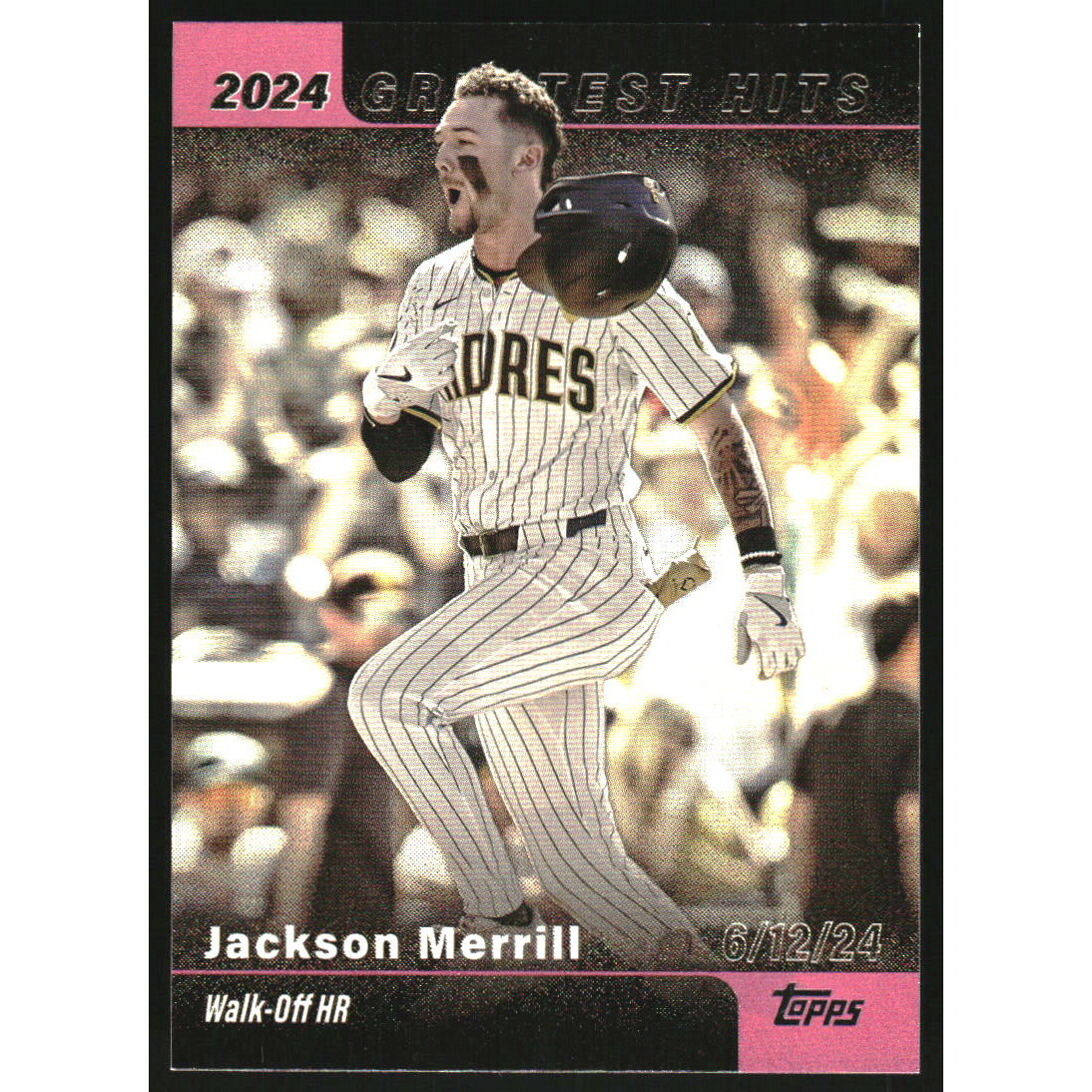 2025 Topps '24 Greatest Hits Pink Foil #GH12 Jackson Merrill