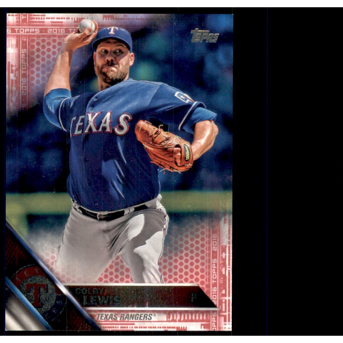 2016 Topps Pink #305 Colby Lewis. rookie card picture