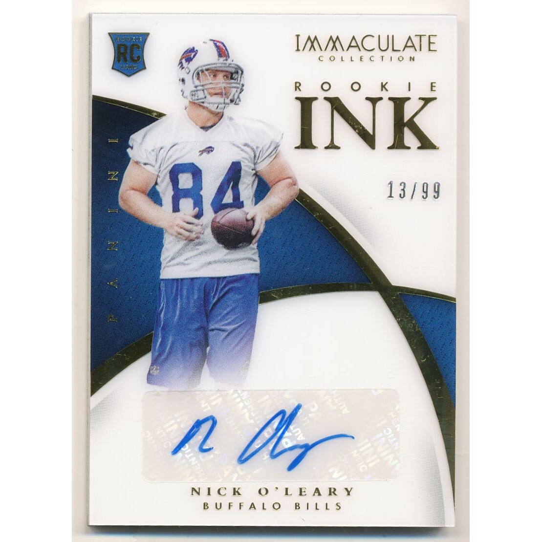 2015 Immaculate Collection Rookie Ink #24 Nick O'Leary/99
