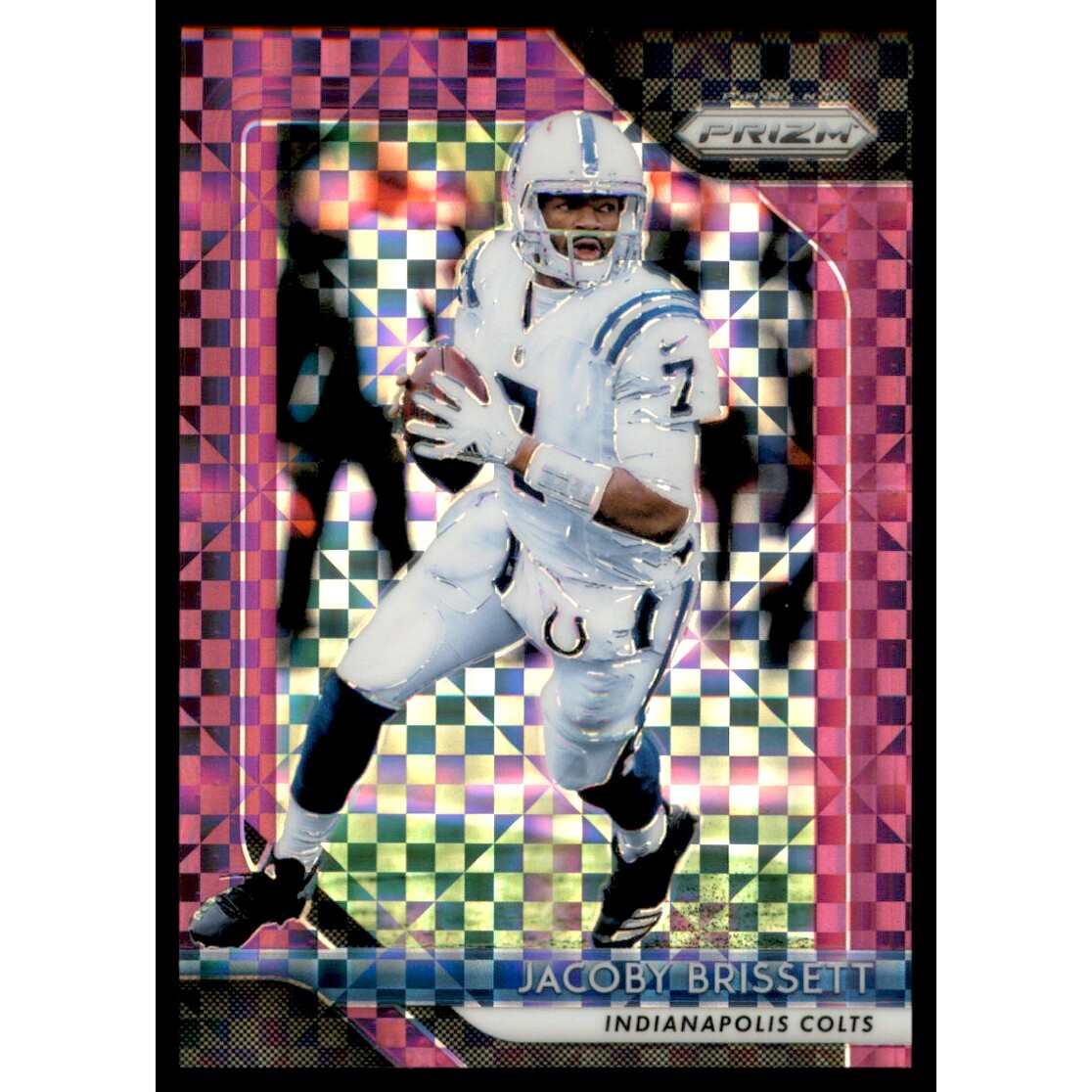 2018 Panini Prizm Prizms Purple Power #115 Jacoby Brissett
