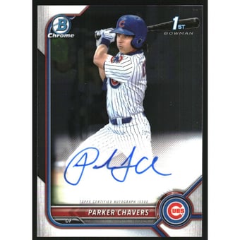 2022 Bowman Chrome Prospect Autographs #CPAPC Parker Chavers