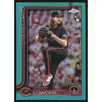 2025 Topps Chrome Teal Refractors #147 Rhett Lowder