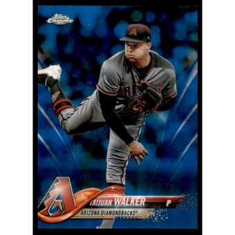 2018 Topps Chrome Blue Refractors #19 Taijuan Walker