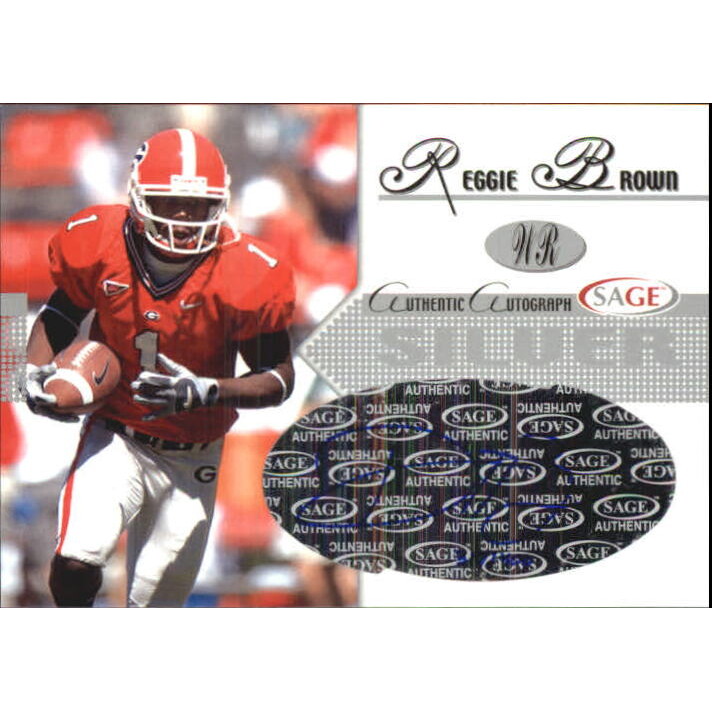 2005 SAGE Autographs Silver #A6 Reggie Brown/400