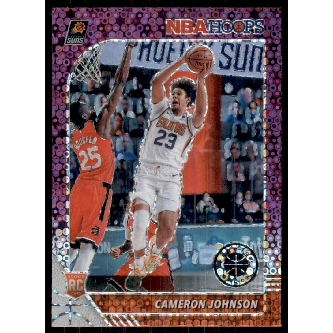 2019-20 Hoops Premium Stock Prizms Purple Disco #208 Cameron Johnson