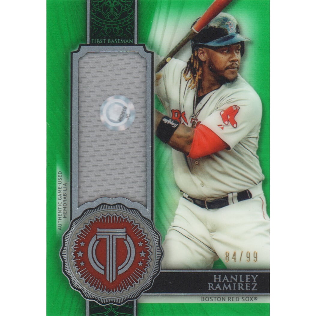 2017 Topps Tribute Stamp of Approval Relics Green #SOAHR Hanley Ramirez. rookie card picture