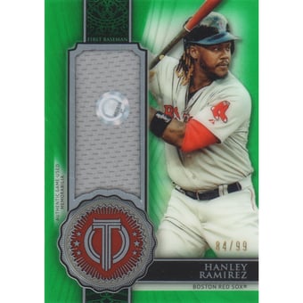 2017 Topps Tribute Stamp of Approval Relics Green #SOAHR Hanley Ramirez