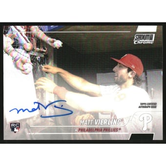 2022 Stadium Club Chrome Autographs #SCCBAMV Matt Vierling