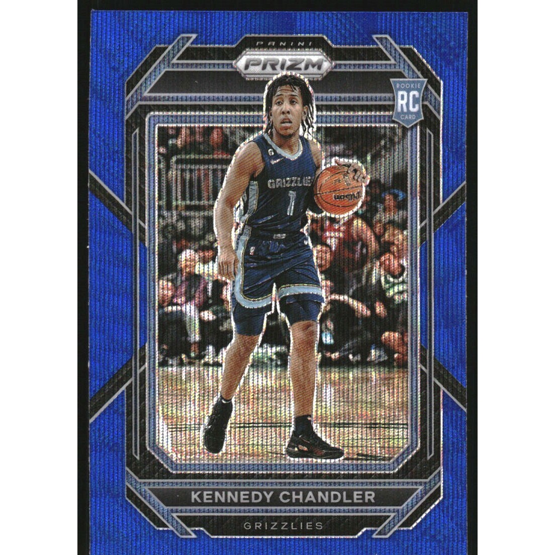 2022-23 Panini Prizm Prizms Blue Wave #235 Kennedy Chandler