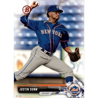 2017 Bowman Draft 5x7 #BD49 Justin Dunn