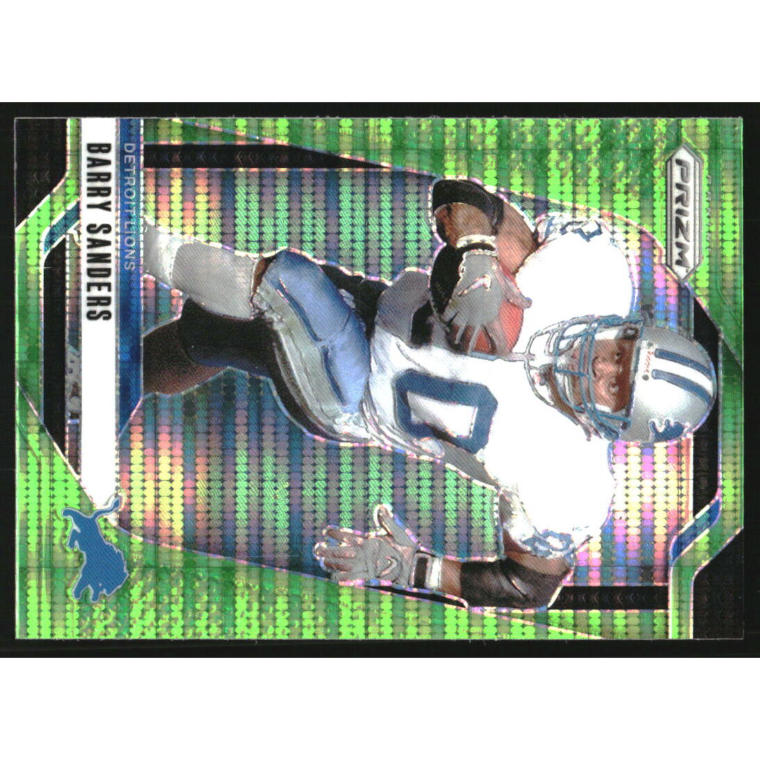 2024 Panini Prizm Prizms Neon Green Pulsar #99 Barry Sanders