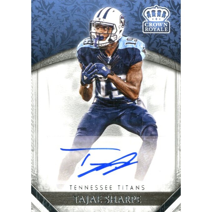 2016 Crown Royale Rookie Autographs Platinum #45 Tajae Sharpe/50