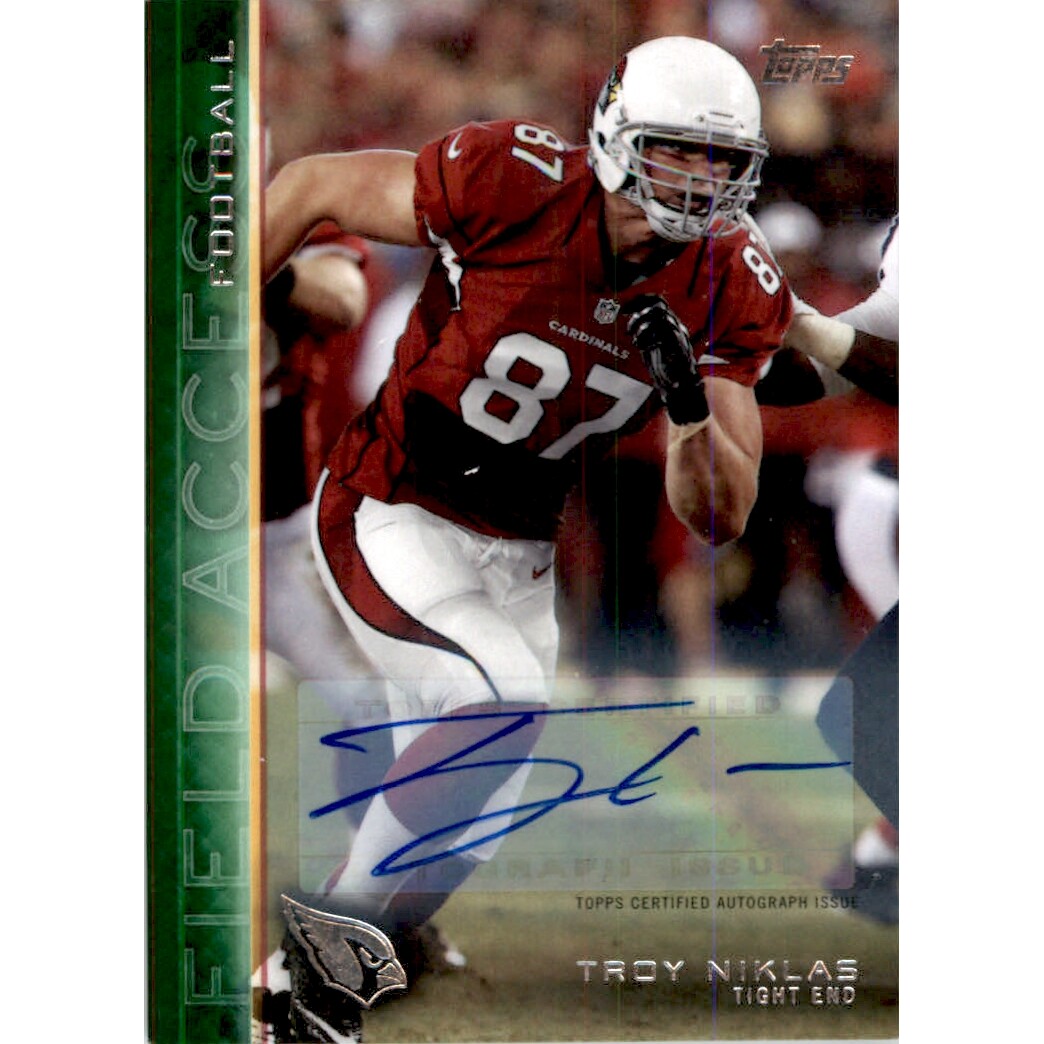 2015 Topps Field Access Autographs Green #114 Troy Niklas. rookie card picture