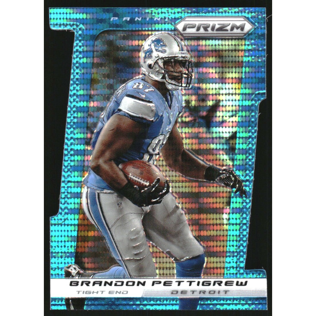 2013 Panini Prizm Prizms Light Blue Die Cut #113 Brandon Pettigrew